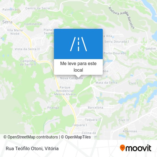 Rua Teófilo Otoni mapa