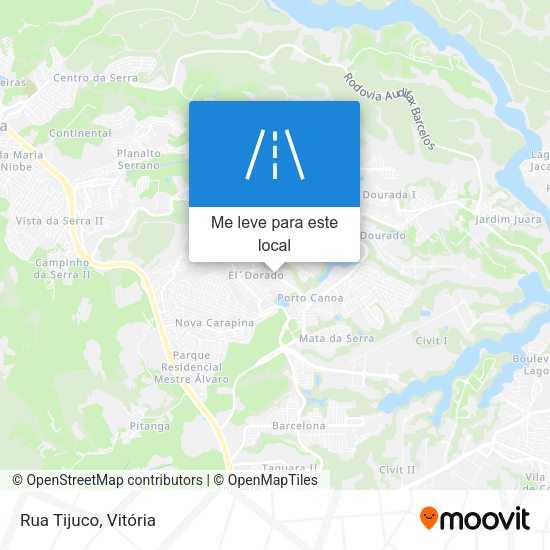 Rua Tijuco mapa