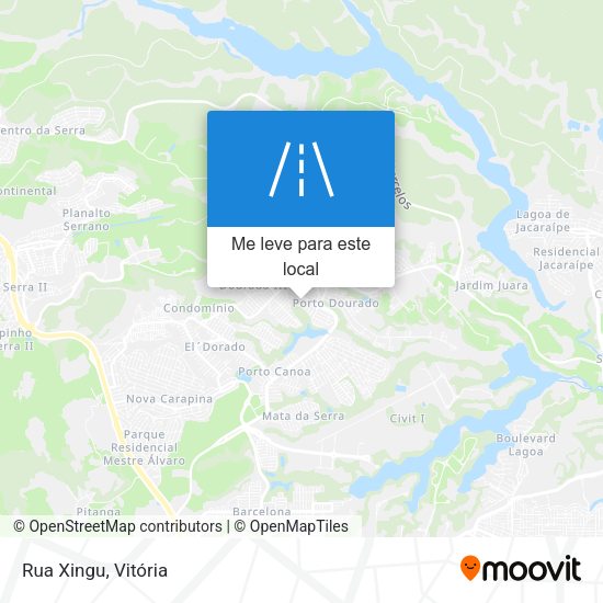 Rua Xingu mapa
