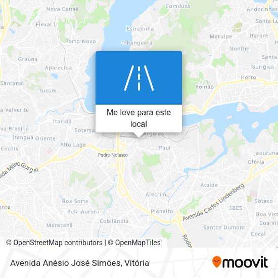 Avenida Anésio José Simões mapa