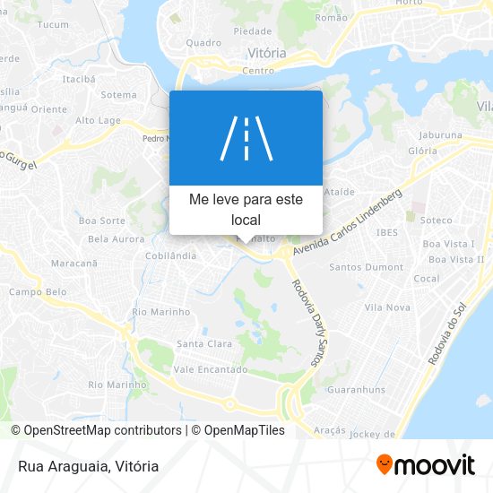 Rua Araguaia mapa