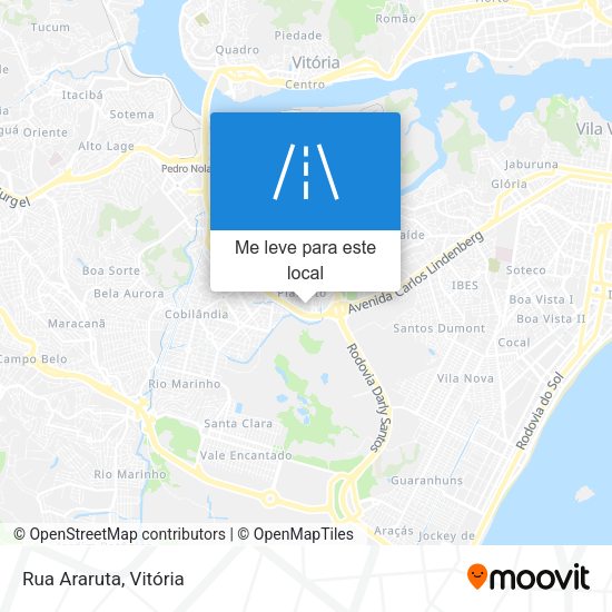 Rua Araruta mapa