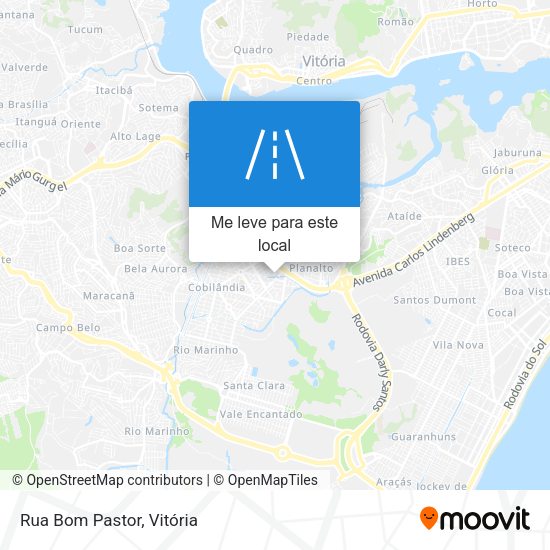 Rua Bom Pastor mapa