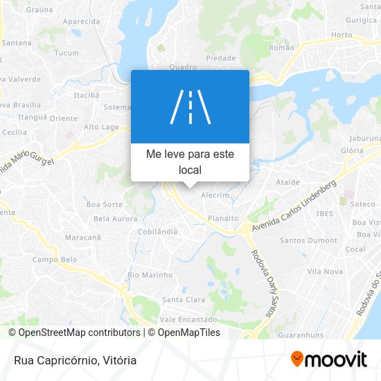 Rua Capricórnio mapa