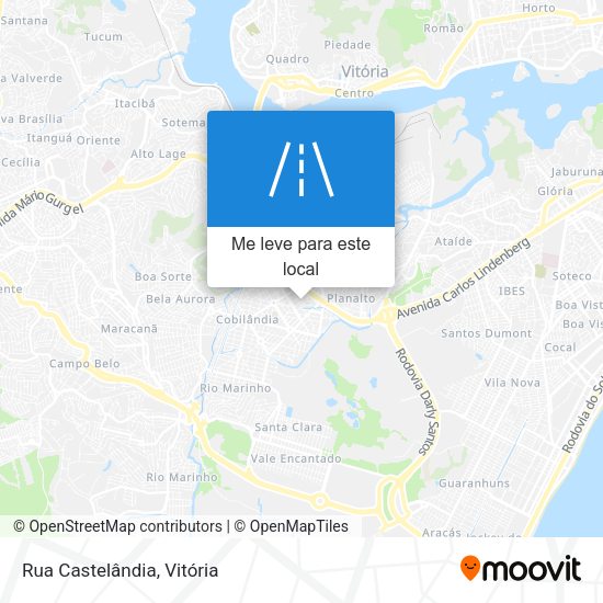 Rua Castelândia mapa