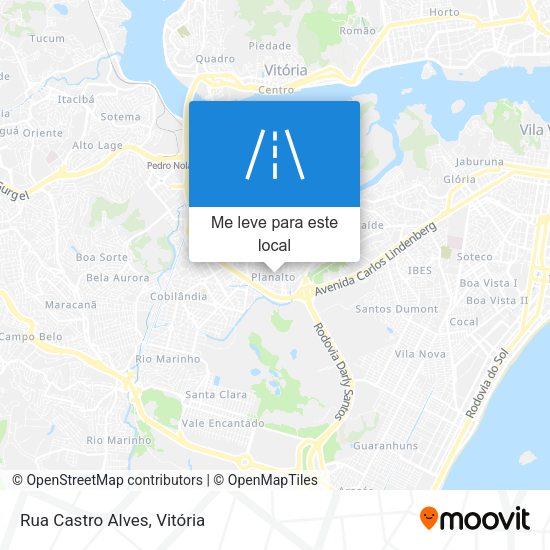 Rua Castro Alves mapa
