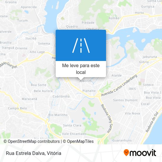 Rua Estrela Dalva mapa