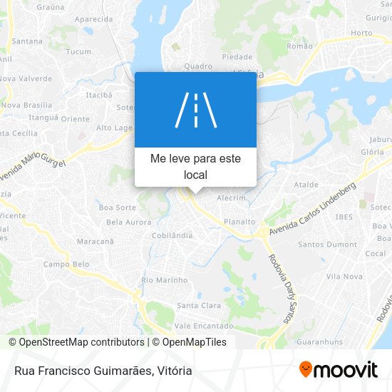 Rua Francisco Guimarães mapa