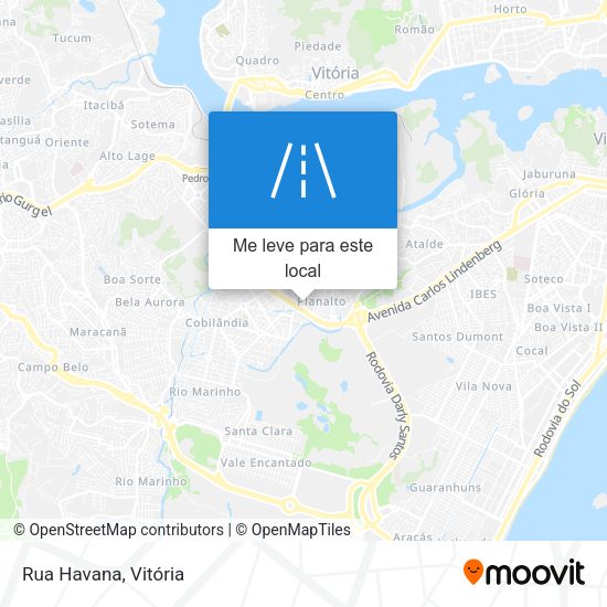 Rua Havana mapa