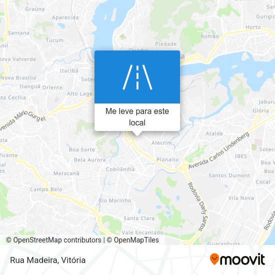 Rua Madeira mapa