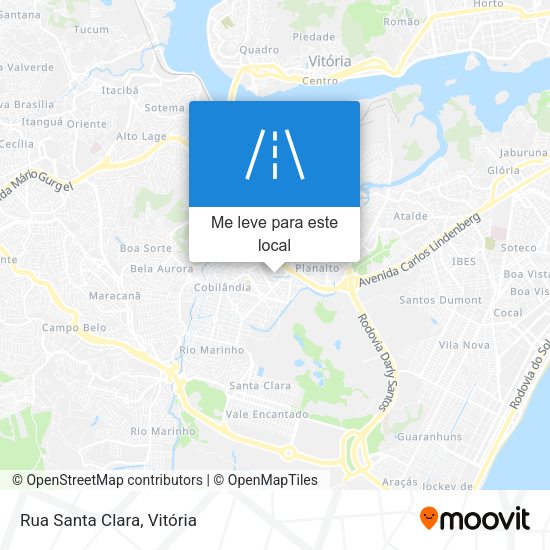 Rua Santa Clara mapa