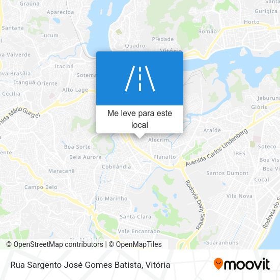 Rua Sargento José Gomes Batista mapa