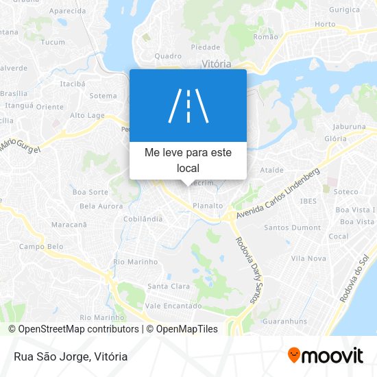 Rua São Jorge mapa