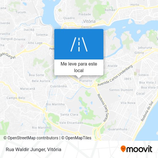 Rua Waldir Junger mapa