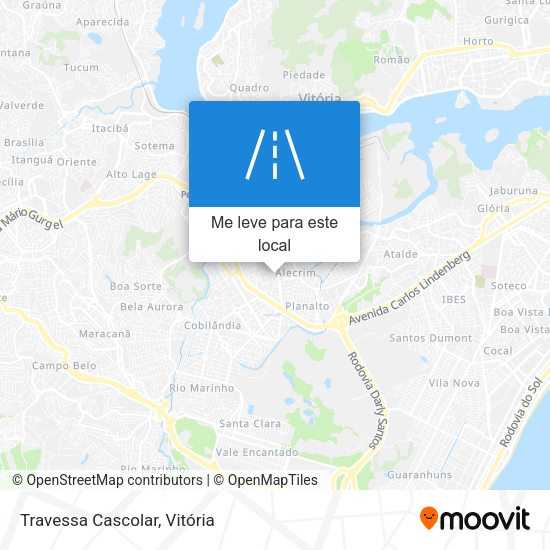 Travessa Cascolar mapa
