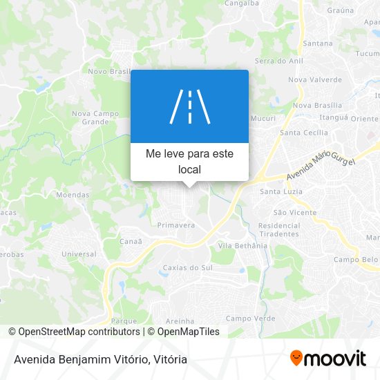 Avenida Benjamim Vitório mapa