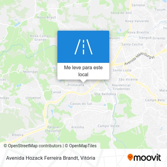 Avenida Hozack Ferreira Brandt mapa