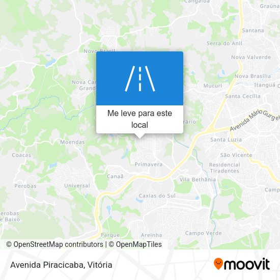 Avenida Piracicaba mapa