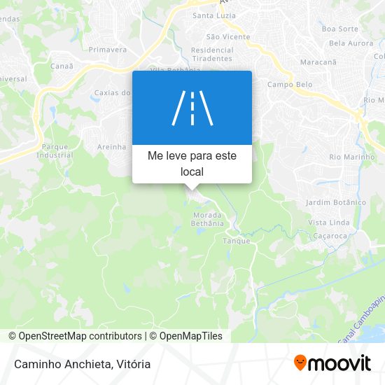 Caminho Anchieta mapa