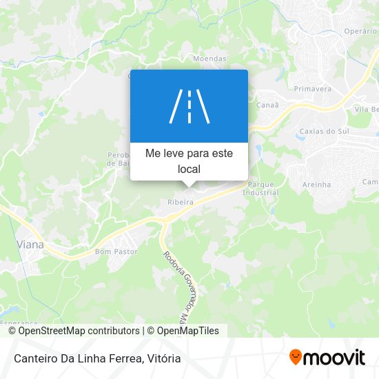 Canteiro Da Linha Ferrea mapa