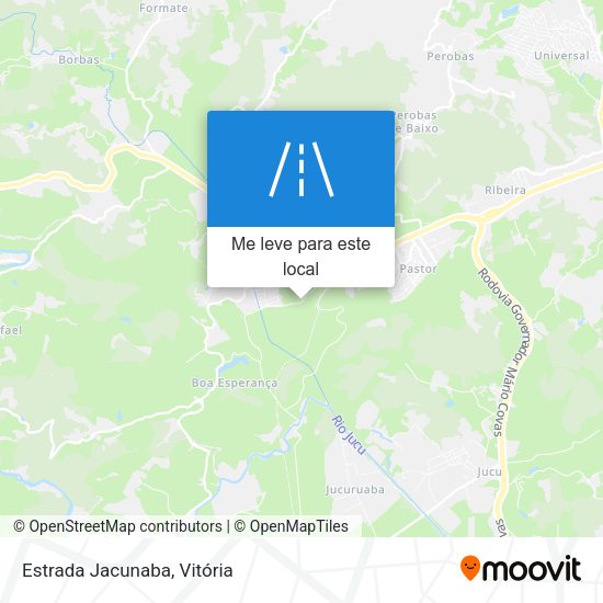 Estrada Jacunaba mapa