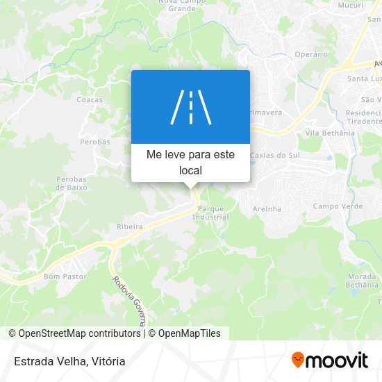 Estrada Velha mapa