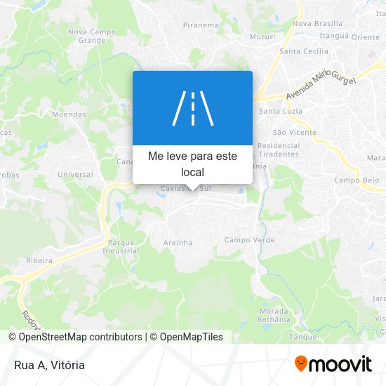Rua A mapa