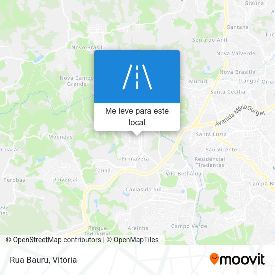 Rua Bauru mapa