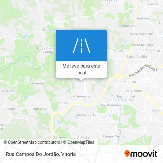 Rua Campos Do Jordão mapa