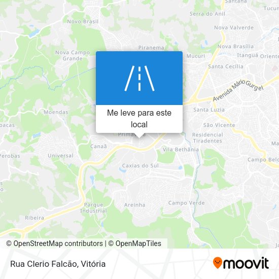 Rua Clerio Falcão mapa