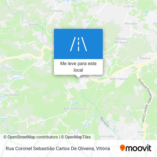 Rua Coronel Sebastião Carlos De Oliveira mapa