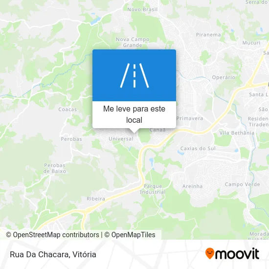 Rua Da Chacara mapa