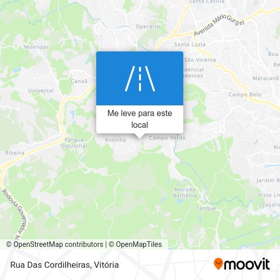 Rua Das Cordilheiras mapa
