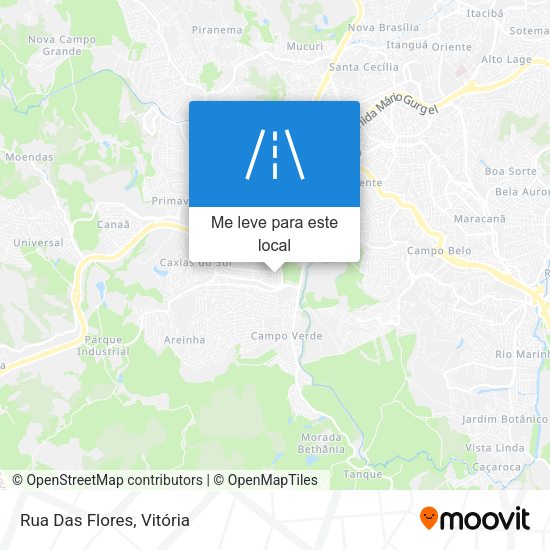 Rua Das Flores mapa