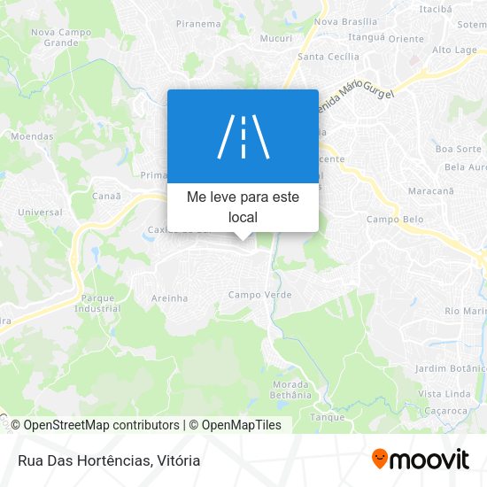 Rua Das Hortências mapa