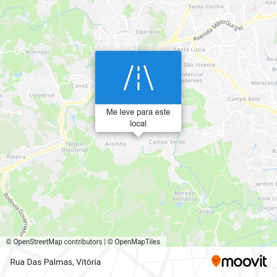 Rua Das Palmas mapa