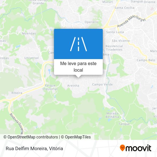 Rua Delfim Moreira mapa