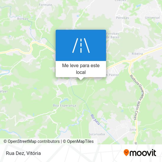 Rua Dez mapa