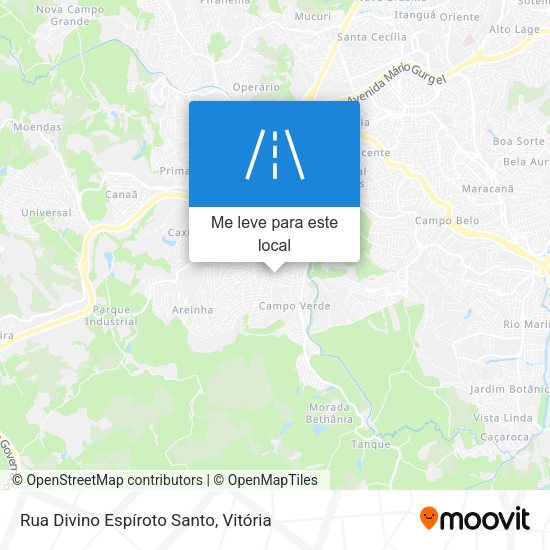 Rua Divino Espíroto Santo mapa