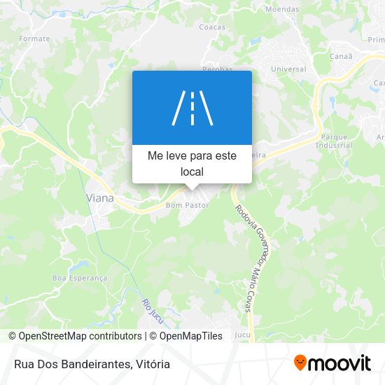 Rua Dos Bandeirantes mapa