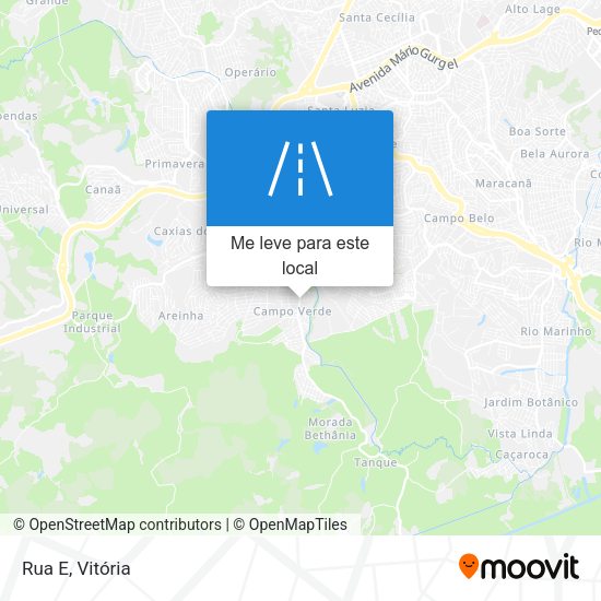 Rua E mapa