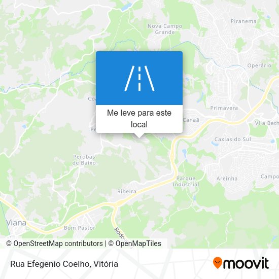 Rua Efegenio Coelho mapa