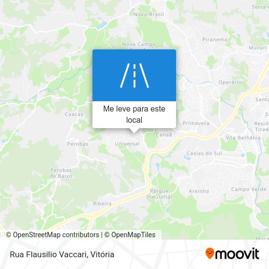 Rua Flausilio Vaccari mapa