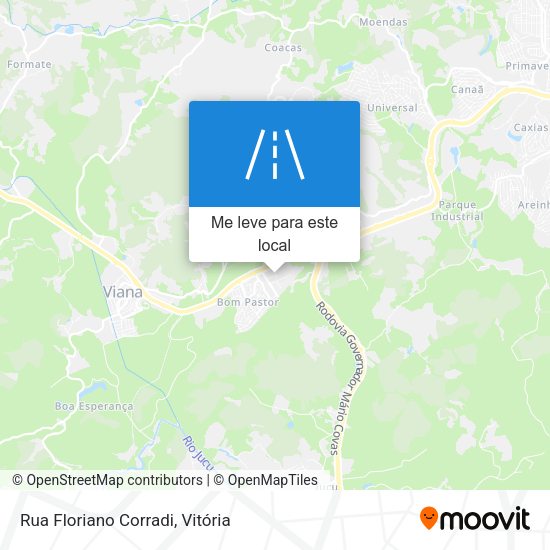 Rua Floriano Corradi mapa