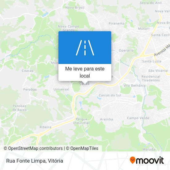 Rua Fonte Limpa mapa