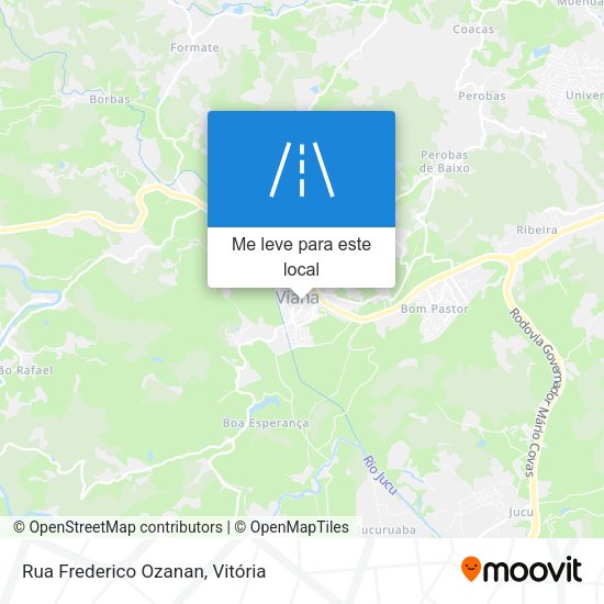 Rua Frederico Ozanan mapa