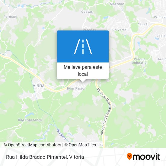 Rua Hilda Bradao Pimentel mapa