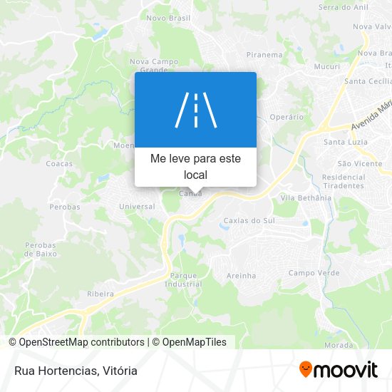 Rua Hortencias mapa