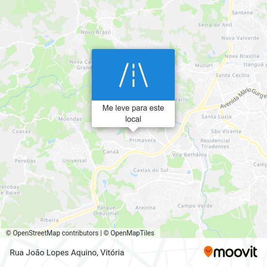 Rua João Lopes Aquino mapa