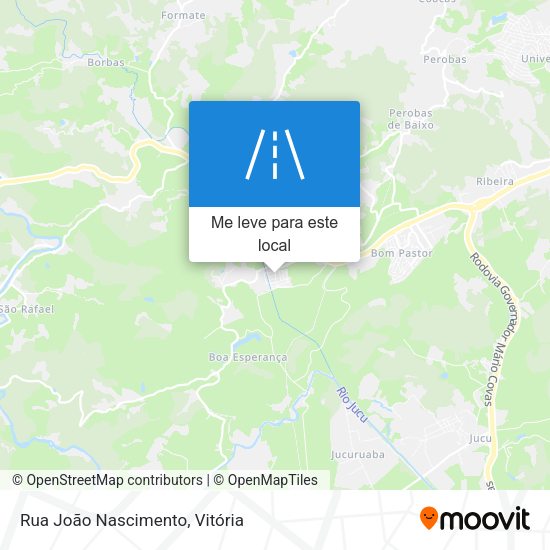 Rua João Nascimento mapa